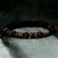 ราคา สร้อยข้อมือกะลามะพร้าวธรรมชาติ, แฮนด์เมด, สำหรับผู้ชาย, หิน Onyx ภูเขาไฟ, สร้อยข้อมือลูกปัด, เครื่องประดับสันทนาการ, การทำสมาธิ, Joias, มาใหม่ (1732754181402363722)