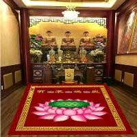 ราคา เสื่อดอกบัว เต็มไปด้วยเสื่อพุทธ เหมาะสำหรับศาลา วัด ห้องบรรพบุรุษ การทำสมาธิ เสื่อพระพุทธรูปเซน ปรับแต่งได้สำหรับบ้านและวัด (1731985515930618056)