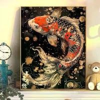 ราคา ภาพวาดสีน้ำมันดิจิตอล, DIY ปลาประจำปี, ภาพวาดอะครีลิค Koi, การทำสมาธิ, บรรเทาความเครียด, ภาพวาดตกแต่งห้องนั่งเล่นและห้องนอน, สีทำมือ (1732051207185860358)