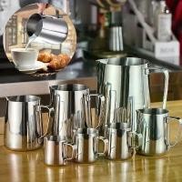 ราคา เหยือกนมสแตนเลส, เหยือกตีฟองนม, เหยือกกาแฟลาเต้และเอสเพรสโซ่, งานฝีมือบาริสต้า, คาปูชิโน่, เครื่องตีฟองนม, ถ้วยครีม, มีจำหน่ายใน 100-1000ml (1732375965585212602)