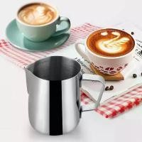 ราคา เหยือกตีฟองนมสแตนเลส เหมาะสำหรับเอสเพรสโซ่ นึ่งกาแฟ คาปูชิโน่ และครีมออฟทาร์ทาร์ ถ้วยตีฟองลาเต้ เหมาะสำหรับเหยือกนม เหยือกฟองครีม [SDF] (1731225071576253643)