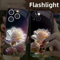 ราคา เคสโทรศัพท์เรืองแสง ดอกกุหลาบหลากสี กากเพชร เข้ากันได้กับซีรีส์ Apple ใหม่ (1732118948312155941)