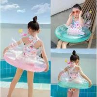 ราคา [พร้อมส่ง] NEWส่งไว (XLH-119) ห่วงยางเด็ก แฟนซี ว่ายน้ำ เป่าลม กากเพชร รูปหงส์คู่ น่ารักสุดๆ (60 cm./70 cm.) (1732072339836601924)