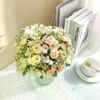 ราคา ดอกไม้ประดิษฐ์, กุหลาบขนาดเล็กขนาดเล็ก, ช่อดอกไม้แต่งงาน, ดอกไม้ปลอม, ตกแต่งงานแต่งงาน, การจัดดอกไม้, ช่อดอกไม้ ช่อ ดอง ไม้ กากเพชร (1732746289033414589)