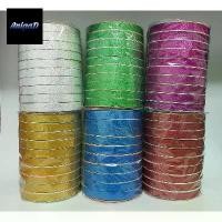 ราคา ริบบิ้นพับเหรียญ เบอร์ 2 แพ็ค 10 ม้วน กากเพชร ตราเบญจมาศ (11-12 มิล) ริบบิ้นพับเหรียญ เหรียญโปรยทาน เนื้อไม่นิ่ม (1732719673286035307)