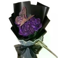 ราคา ช่อดอกกุหลาบ​ริบบิ้น​กากเพชร​ 3ดอก (เปลี่ยน​สี​กระดาษ​ได้) (1731959398683347719)