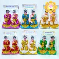ราคา ตุ๊กตาตั้งศาล ตุ๊กตาแก้บน ชาย-หญิง กากเพชร ขนาดกลาง/เล็ก (1729596585588787813)
