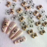 ราคา เพ้นท์เล็บสามมิติ การ์ตูน หมี โบว์ ผูกโบว์ขนาดใหญ่ หมี โปร่งใส สีกากี ตกแต่งเล็บ เพชร มาใหม่ ทําเล็บ กากเพชร (1730037107120049114)