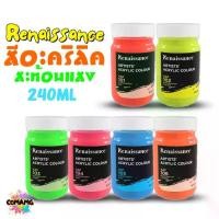 ราคา [ขายร้อน] Renaissance สีอะคริลิค สะท้อนแสง ขวดใหญ่ ขนาด 240ml พร้อมส่ง (1732201374677894818)