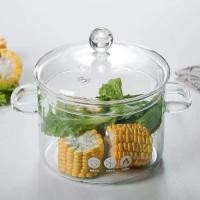 ราคา หม้อซุปตุ๋นแก้วบอโรซิลิเกตสูง, หม้อแก้ว, พร้อมที่จับและฝาปิด, หม้อซุปใสทนความร้อน, เครื่องมือทำอาหารในครัว, เหมาะสำหรับ 1350/1900ml, หม้อทำอาหาร, หม้อชาบู, หม้อตุ๋น, หม้อตุ๋น, หม้อตุ๋น, หม้อตุ๋น (1732