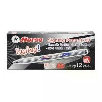 ราคา ตราม้า ปากกาเมจิก สีดำ รุ่น H-110 แพ็ค 12 ด้าม/Horse Water Color Pen H-110 Black 12 Pcs/Box ลดราคาร้อนแรงประจำเดือนนี้ (1732107173885609503)