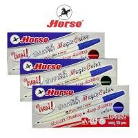 ราคา HORSE (ตราม้า) ปากกาสีน้ำ (ปากกาเมจิก) ตราม้า แบบสีเดี่ยว น้ำเงิน/ดำ/แดง H-112 จำนวน 12 ด้าม/กล่อง (1730004261514480269)