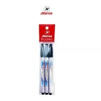 ราคา HORSE ตราม้า ปากกาเมจิก (ปากกาสีน้ำ) H-110 หมึกสีดำ บรรจุ 3 ด้าม/แพ็ค จำนวน 1แพ็ค (1730142330217728653)