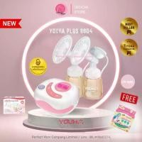 ราคา [พร้อมส่ง] Youha Plus New เครื่องปั๊มนม ยูฮาพลัส รุ่นใหม่ขวดสีชา กรวย 24มม.(ประกันศูนย์ 1 ปี) (1732311378008901109)