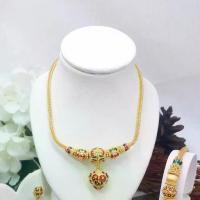 ราคา ส่งฟรี สร้อยคอทอง สี่เสาลงยาสุโขทัย 3 โอ่ง ทรงกลม ห้อยหัวใจ เครื่องประดับไทย พูนทรัพย์ มีใบรับประกัน NG2300300 (1729676927474371538)