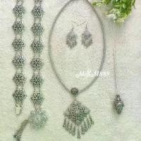 ราคา เครื่องประดับชุดไทย เครื่องประดับสีเงินรมดำ เครื่องประดับไทย เครื่องประดับชุดไทยเป็นชุด เครื่องประดับล้านนา (1729598562082064940)