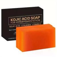 ราคา สบู่กรดโคจิก พร้อมคอลลาเจนและวิตามินซี 100g/3.5oz สบู่อายุวัฒนะ ขมิ้น ไฮยาลูโรนิก รวมสารละลายเรตินอล เหมาะสำหรับทำความสะอาดผิวหน้าและผิวกาย 1 ชิ้น (1731979962410437491)