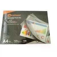 ราคา พลาสติกเคลือบบัตร A4 ตราช้าง Sure (100 แผ่น) 125 ไมครอน ฟิล์มเคลือบบัตร แผ่นเคลือบ สำหรับ เครื่องเคลือบบัตร บล็อกบัสเตอร์ (1732462771338250133)