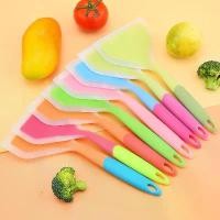 ราคา -NEW-ตะหลิวซิลิโคน ตะหลิวม้วนไข่ ไม้พายซิลิโคน ไม้พายทำขนม ตะหลิวทูโทน อุปกรณ์ในครัว #AG-0014 (1731751530026601088)