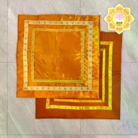 ราคา อาสนะ เบาะรองนั่งสมาธิ ผ้าต่วน/ผ้าลีวาย สีพระราชทาน (1729602161829644901)