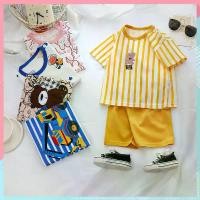 ราคา ชุดสูทแขนสั้นเด็ก Eco-Chic ดีไซเนอร์ไทย, เสื้อและกางเกงขาสั้นตัดแต่งลายสก๊อต, สำหรับเด็กอายุ 0-5Y, ทำจากผ้าฝ้ายออร์แกนิก, เกจละเอียดพิเศษเนียนนุ่ม, ถักระบายอากาศได้ดี, เทคโนโลยีล (1732626815319573849)