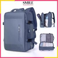 ราคา กระเป๋าเดินทางแบบขยายได้สำหรับผู้ชาย 45L กระเป๋าเป้สะพายหลังความจุขนาดใหญ่กระเป๋ากันน้ำ จิ๋ว น่ารัก pouch bag เป้ ใบ ใหญ่ ๆ (1732749918341727636)