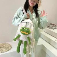 ราคา กระเป๋าเป้สะพายหลัง กระเป๋านักเรียน พิมพ์ลายกบ สามารถใส่ของได้เยอะ สไตล์ญี่ปุ่นและเกาหลี ทันสมัย เหมาะสำหรับนักเรียน เป๋า เป้ กระเป๋า ใบ ใหญ่ มาก (1731651926390704070)