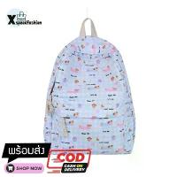 ราคา (ส่งด่วน)xspeedfashion(X2390) กระเป๋าเป้ไนล่อนลายลายสก็อตน้องหมา-น้องแมว เป้ (1732995723916117750)