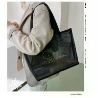 ราคา [พร้อมส่งจากร้านไทย] มี3สีให้เลือก***ลิขสิทธิ์แท้ % Sanrio Hello kitty กระเป๋าคิตตี้ กระเป๋าช๊อปปิ้ง ตาข่ายสวยๆ เป้ ใบ ใหญ่ การ์ตูน สะพาย ไป โรงเรียน (1732711807129715983)