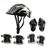 ราคา ชุดอุปกรณ์ป้องกันหมวกกันน็อคจักรยาน สำหรับเด็กวัยหัดเดินและเยาวชน รวมหมวกกันน็อคจักรยาน สนับเข่า สนับศอก และสายรัดข้อมือ เหมาะสำหรับโรลเลอร์สเกต ปั่นจักรยาน (1731905955813558947)