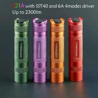 ราคา COD ไฟฉาย Convoy S21A+ หลอด sst40 2300LM สีแดง สีม่วง สีส้ม สีเขียว (1732940653275808805)