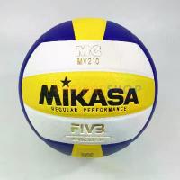 ราคา (ของแท้ 100%) วอลเลย์บอล Mikasa MV210 ลูกวอลเลย์บอล Size 5 หนังอัด PU ของแท้ มี มอก. คลังสินค้า (1731333697813578995)