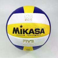ราคา (ของแท้ 100%) วอลเลย์บอล Mikasa MV210 ลูกวอลเลย์บอล Size 5 หนังอัด PU ของแท้ มี มอก. (1729642922940271429)