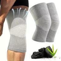 ราคา สนับเข่าบีบอัดถ่านไม้ไผ่ 2 ชิ้น ทุกเพศ สนับเข่ายางยืด เหมาะสำหรับวิ่ง ฟิตเนส บาสเก็ตบอล แบดมินตัน เทนนิส และโยคะ เพิ่มความมั่นคงของหัวเข่า สีเทา/Unisex (1732975295276549165)