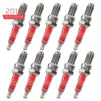 ราคา หัวเทียน 3 ขั้ว 10 ชิ้น D8TC เหมาะสำหรับรถจักรยานยนต์ 125Cc 150Cc 200Cc 250Cc สกู๊ตเตอร์ ATV Quads (1731915739555006030)