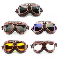 ราคา แว่นตาป้องกันมอเตอร์, สไตล์วินเทจ, แว่นตาพายเรือ, สำหรับรถจักรยานยนต์, คาวาซากิ, คาเฟ่, สกู๊ตเตอร์, แว่นตามอเตอร์ไซค์ น้ำตาล ออกกำลังกาย (1730639473913924471)