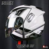 ราคา หมวกกันน็อค INDEX TITAN-8 BT สีขาว รุ่นใหม่ล่าสุด มีหลุมติดตั้งลำโพง Bluetooth นวมถอดซักได้ มีไซส์ให้เลือก M/ L/ XL คําแนะนําผลิตภัณฑ์ใหม่ของเดือนนี้ จําหน่าย ชุด ทุกรุ่น (1732314040124343429)