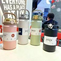 ราคา กระติกน้ำเก็บความร้อน ความจุขนาดใหญ่ (1L/1.2L) พร้อมฟาง ทำจากสแตนเลส เก็บความเย็นและความร้อน กระติกน้ำร้อน กระติกน้ำสูญญากาศ (1732303741145024385)