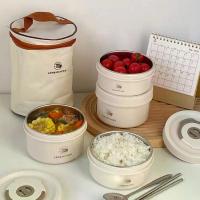 ราคา กล่องข้าว เก็บอุณหภูมิ เข้าไมโครเวฟได้ ปิ่นโต ข้าวกล่อง สเตนเลส 304 พร้อมกระเป๋าเก็บความร้อน (1732769572591601571)