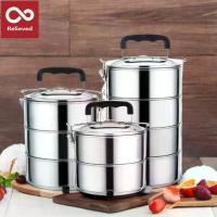 ราคา 【YTL】ปิ่นโต ปิ่นโตสแตนเลส ปิ่นโตใส่อาหาร ปิ่นโตแยกชั้น ปิ่นโตใส่อาหาร มีตัวล็อค เก็บความร้อน กล่องข้าว 40010 (1730769742840826581)