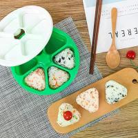 ราคา ชุดแม่พิมพ์ข้าวปั้นสามเหลี่ยมญี่ปุ่น 6 In 1 แม่พิมพ์ซูชิ สำหรับกล่องเบนโตะ ทำจากวัสดุเกรดอาหาร เครื่องมือทำข้าวปั้น, สำหรับข้าวสาหร่าย แม่พิมพ์ข้าวปั้น แม่พิมพ์ซูชิ กล่องเบนโตะ (1731776994893464713)