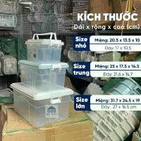 ราคา กล่องเก็บอาหาร อเนกประสงค์ มีหูหิ้ว พลาสติก Viet Nhat 6521 (1732965947939259396)