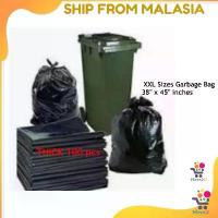 ราคา ถุงขยะ หนา ไซส์ XXL (38" x 45") 100 ชิ้น พลาสติกสีดำ ถุงขยะ ถุงขยะ ขนาดใหญ่ (1732468762582878135)