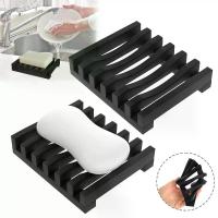 ราคา จานสบู่ซิลิโคนกันลื่น ชุด 2 ชิ้น อุปกรณ์ห้องน้ำ ที่วางสบู่ ท่อระบายน้ำ เหมาะสำหรับสบู่ก้อน ฟองน้ำ หรือผ้าเช็ดทำความสะอาด (1732662203519239676)