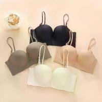 ราคา ชุดชันใน บราไร้โครง ปิดด้านหน้า ฟองน้ำ หนา ดันทรง ไม่มีโครง ด้านหน้าปิด สายุหนัง ป้องกันการลืนไถลหน้าอกเล็ก ๆ รวบรวมชุดช (1732295373938789373)