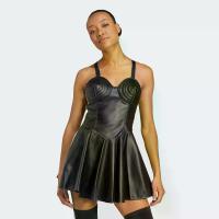 ราคา adidas Lifestyle adidas x Jeremy Scott Faux-Leather Dress Women Black JW0833 (1731352552121075475)
