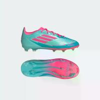 ราคา adidas ฟุตบอล รองเท้าฟุตบอล F50 Elite Messi Firm Ground สำหรับเด็ก เด็ก สีเทอร์คอยส์ IH0930 (1732122577373399827)