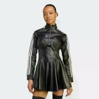 ราคา adidas Lifestyle adidas x Jeremy Scott Faux Leather Track Top Women Black JW0834 (1731352556156389139)