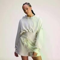 ราคา adidas ไลฟ์สไตล์ เสื้อฮู้ดทรงครอป adidas by Stella McCartney ผู้หญิง สีเบจ KA0640 (1731538268479719187)