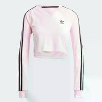ราคา adidas ไลฟ์สไตล์ เสื้อฟุตบอลแฟชันตัวสั้นแขนยาว ผู้หญิง สีชมพู IT9709 (1731275294754310931)